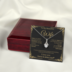 Romantic Wife Love Message Necklace
