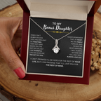 Bonus Daughter Necklace Loving Gift