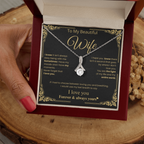 Romantic Wife Love Message Necklace
