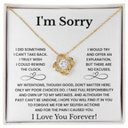I'm Sorry Love Necklace Gift for Her