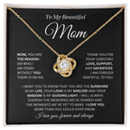 Mom Necklace Gift from a Loving Son