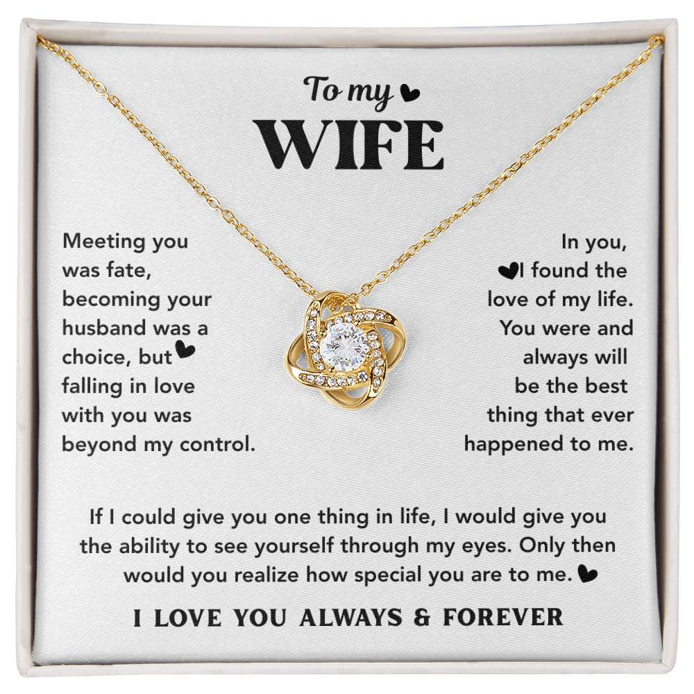 Wife Necklace Gift for Anniversary