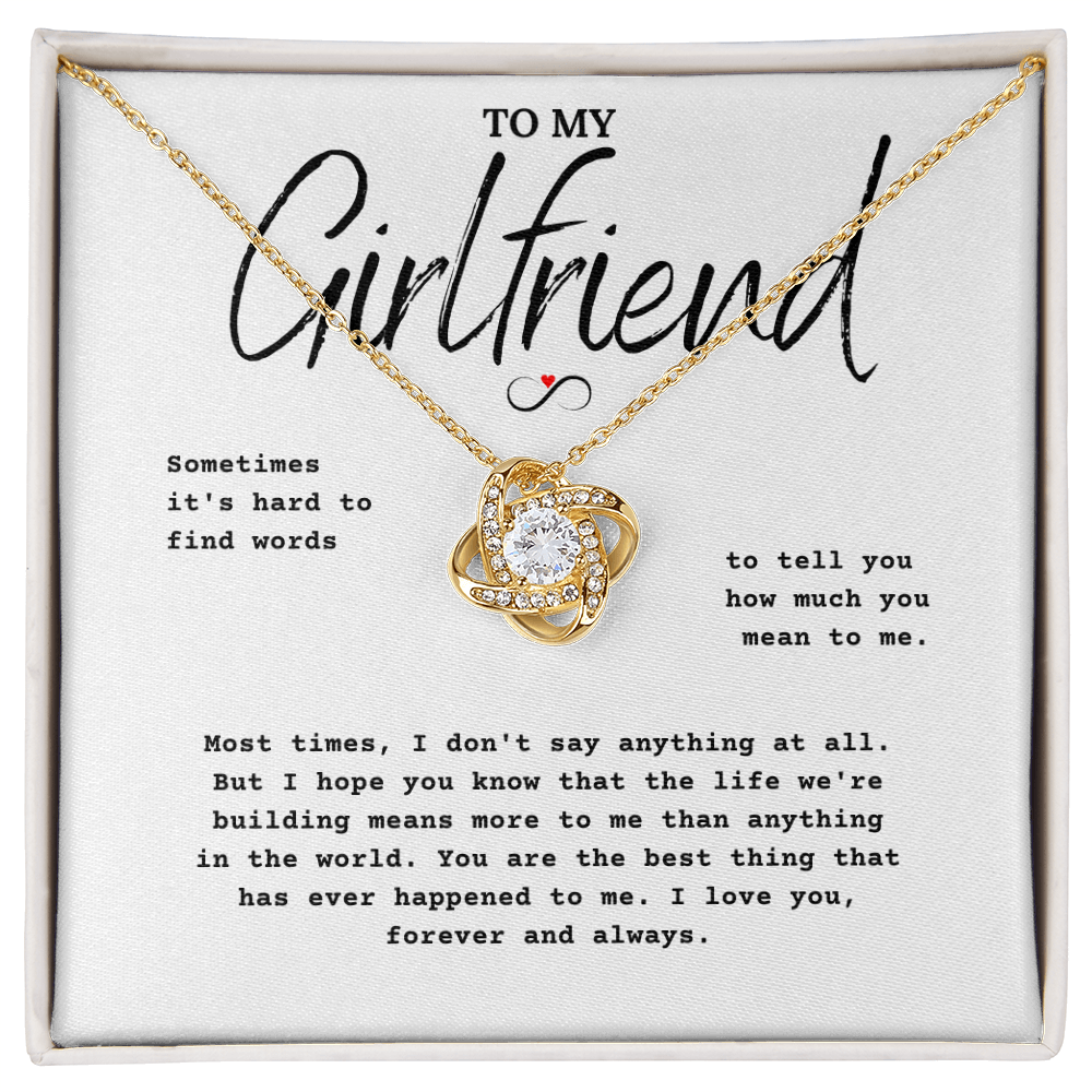 To My Girlfriend Love Jewelry Gift