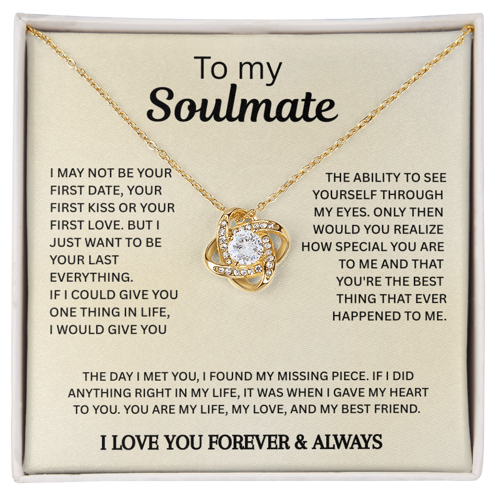 Soulmate Love Necklace Gift for Her