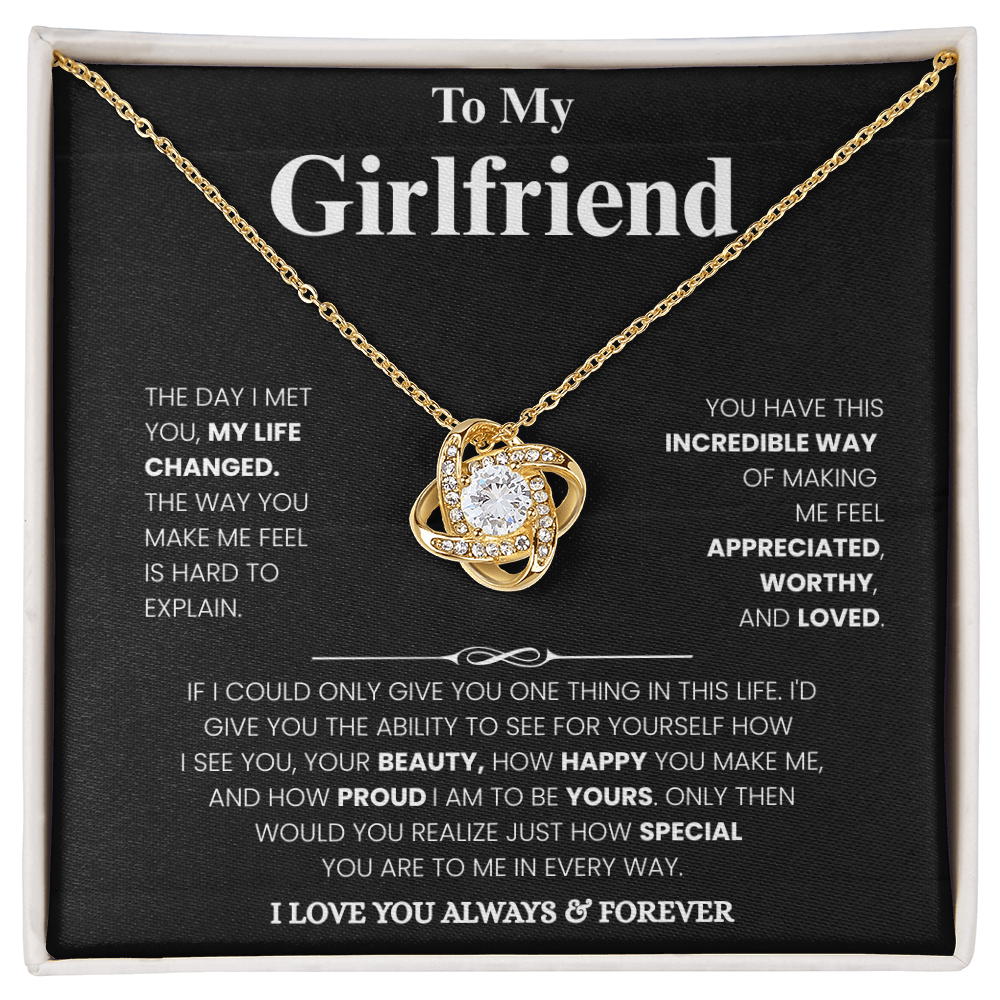 Girlfriend Love Message Pendant Set