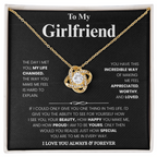 Girlfriend Love Message Pendant Set