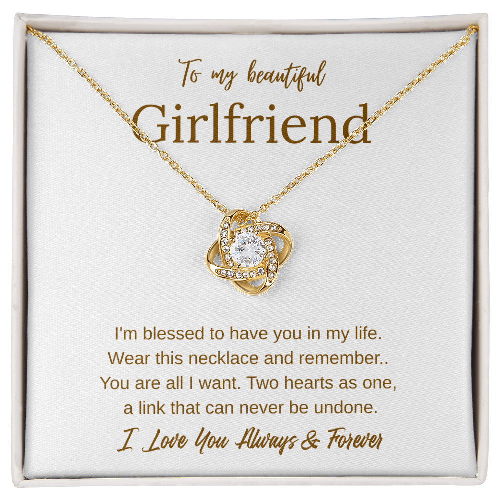 Girlfriend Love Heart Necklace Gift