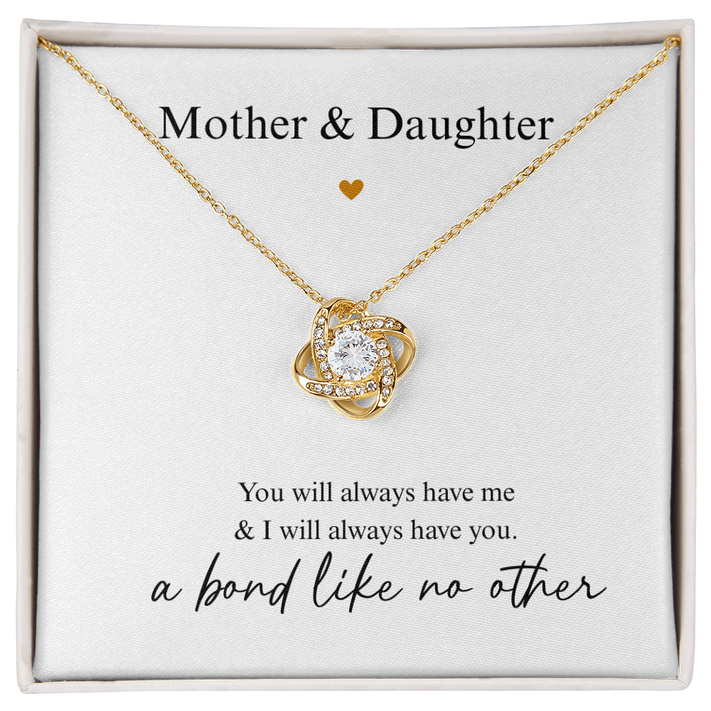 Mother Daughter Heart Necklace Gift