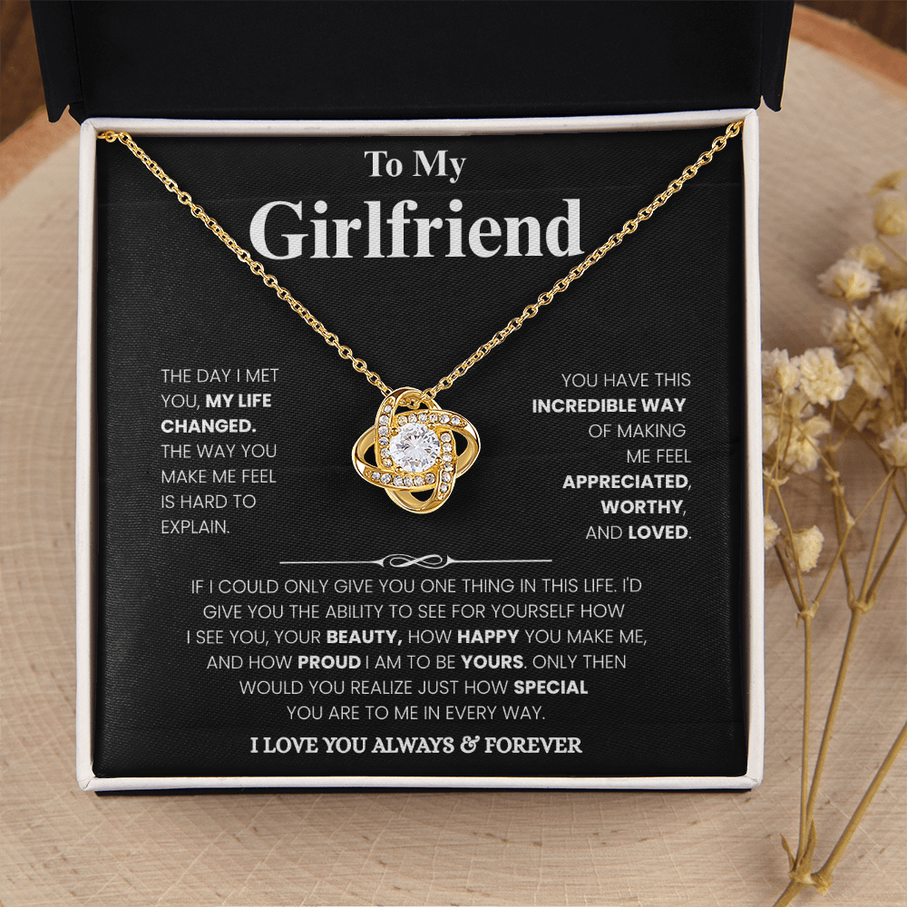 Girlfriend Love Message Pendant Set