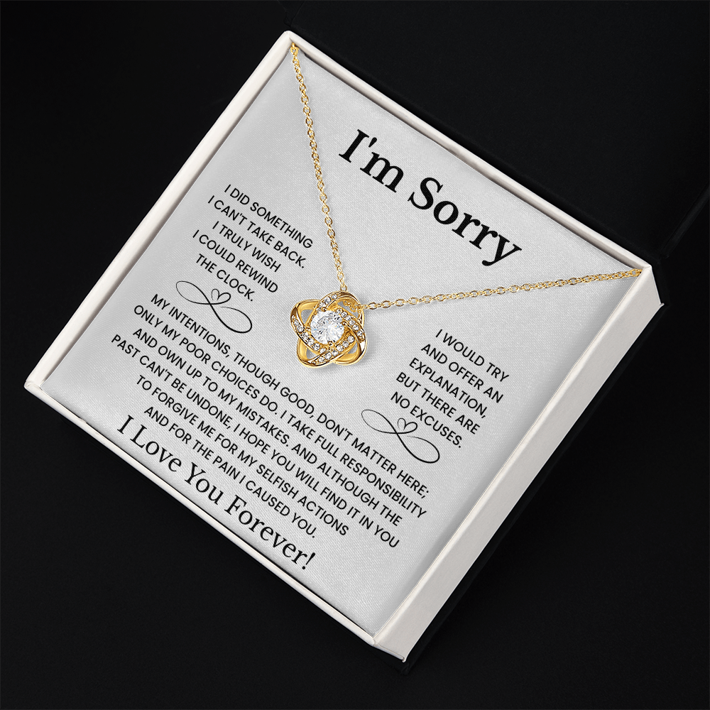 I'm Sorry Love Necklace Gift for Her