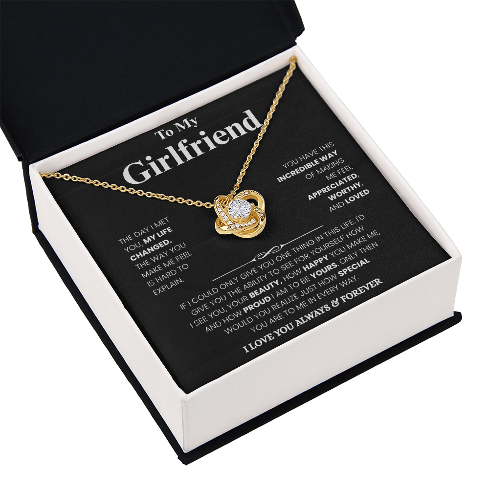Girlfriend Love Message Pendant Set