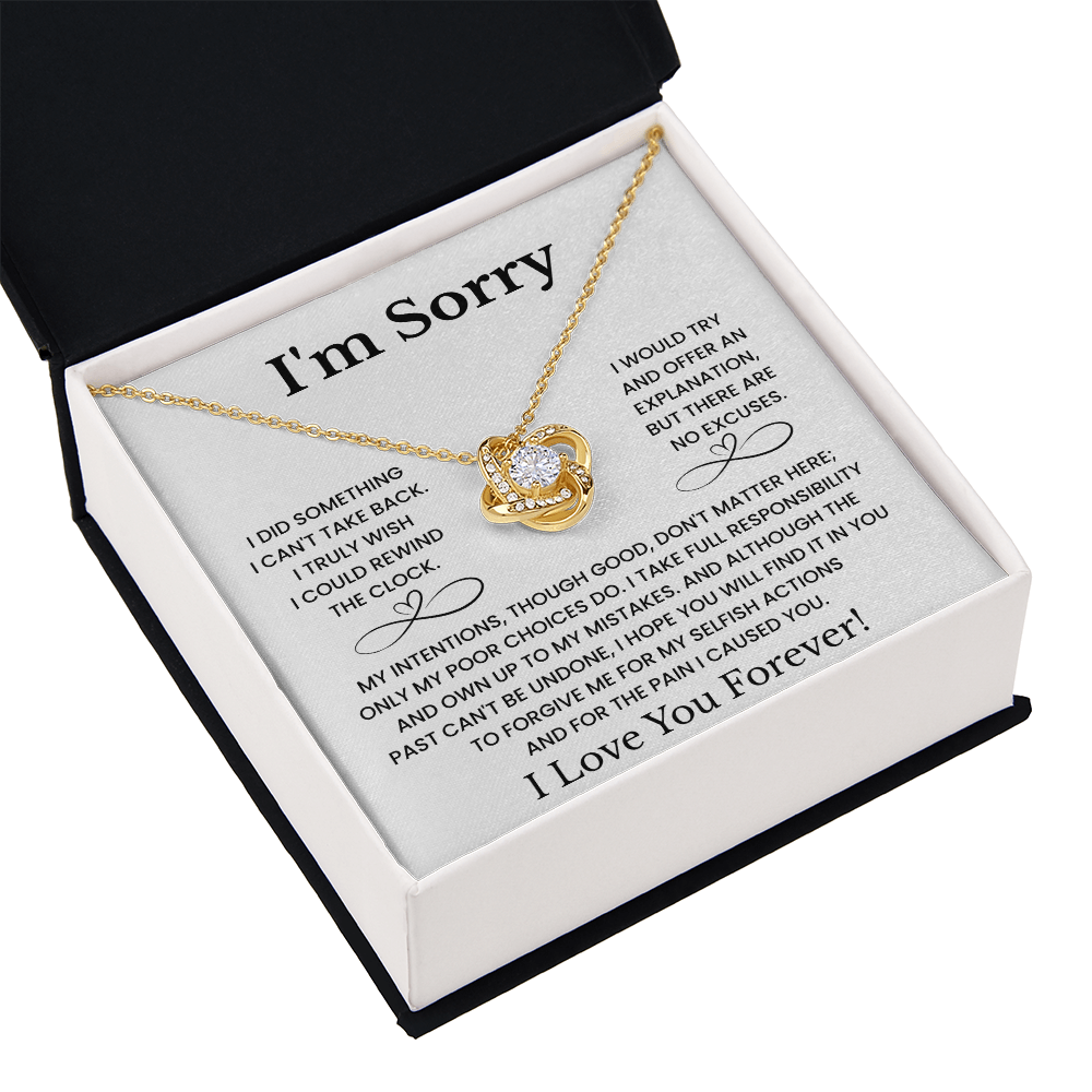 I'm Sorry Love Necklace Gift for Her