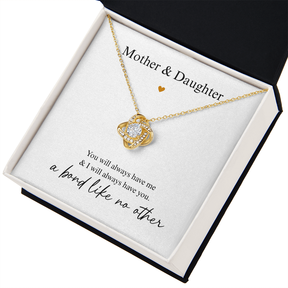 Mother Daughter Heart Necklace Gift
