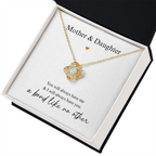 Mother Daughter Heart Necklace Gift