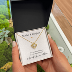 Mother Daughter Heart Necklace Gift