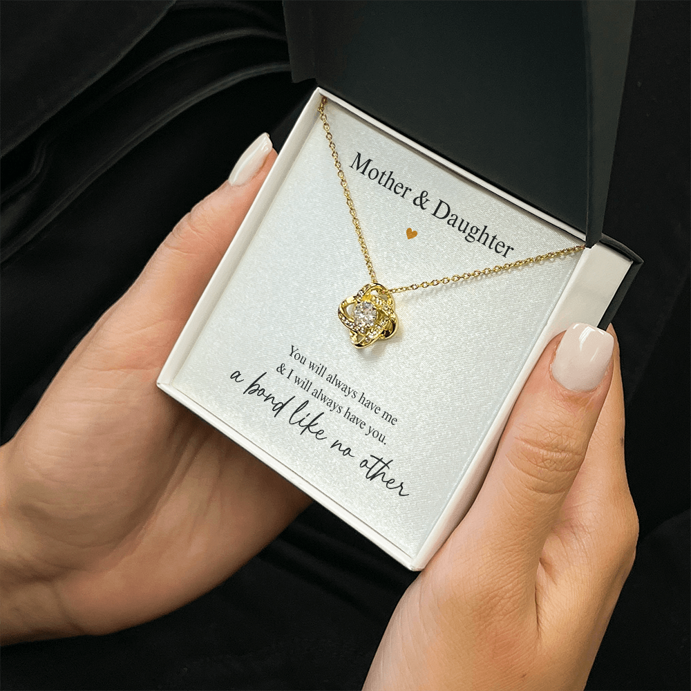 Mother Daughter Heart Necklace Gift