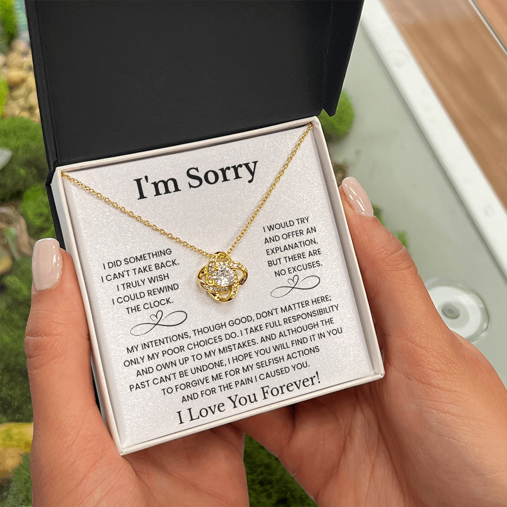 I'm Sorry Love Necklace Gift for Her