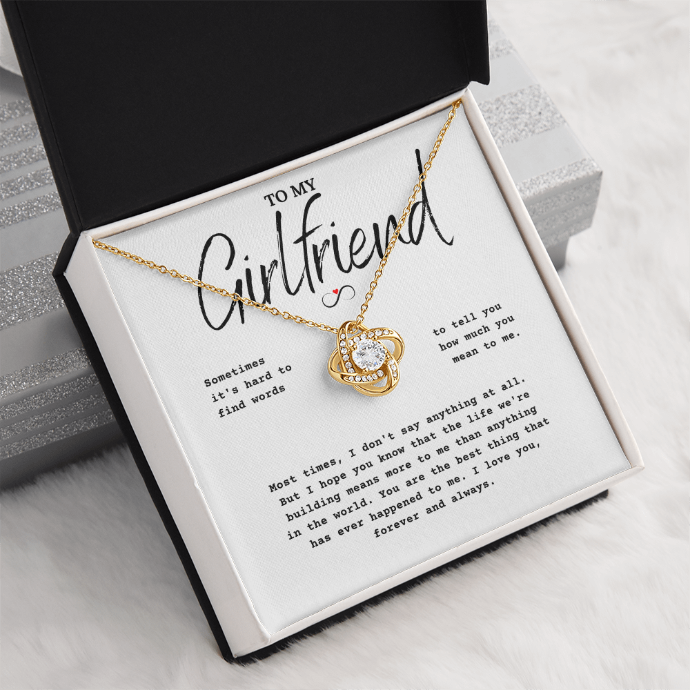 To My Girlfriend Love Jewelry Gift