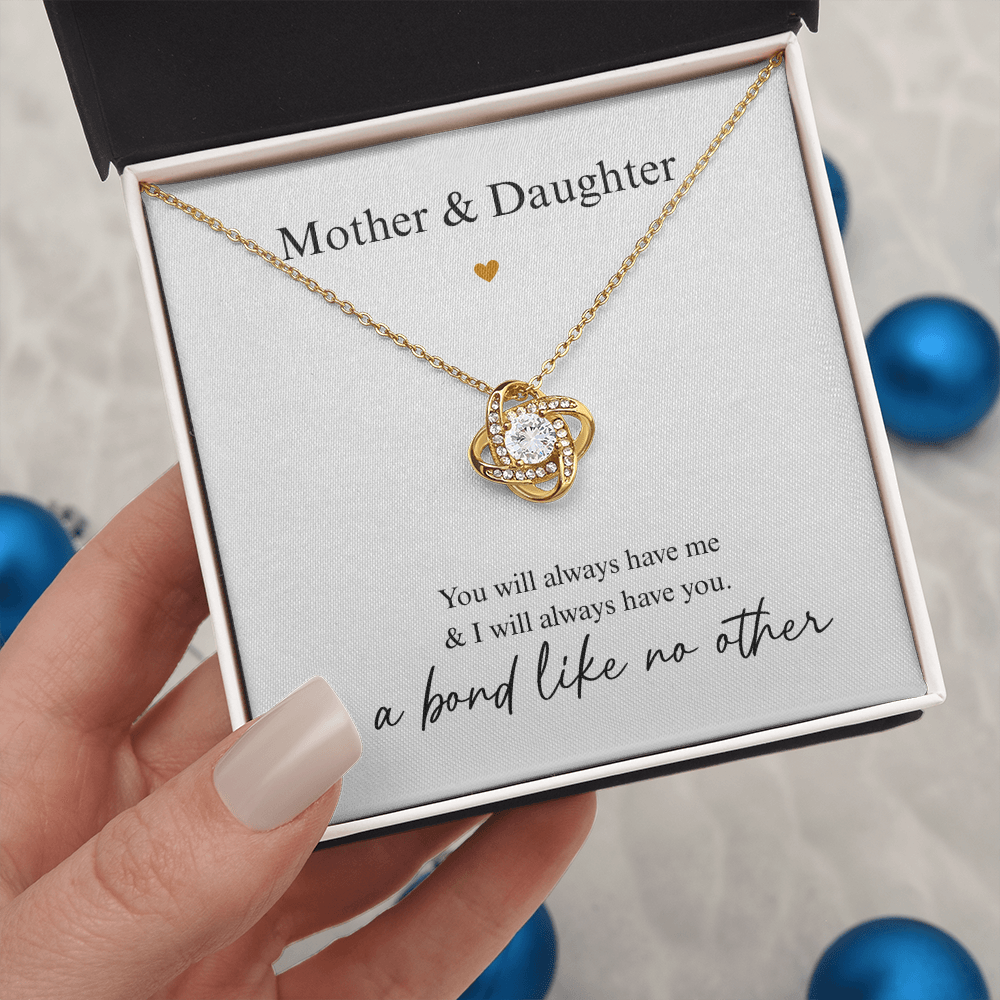 Mother Daughter Heart Necklace Gift