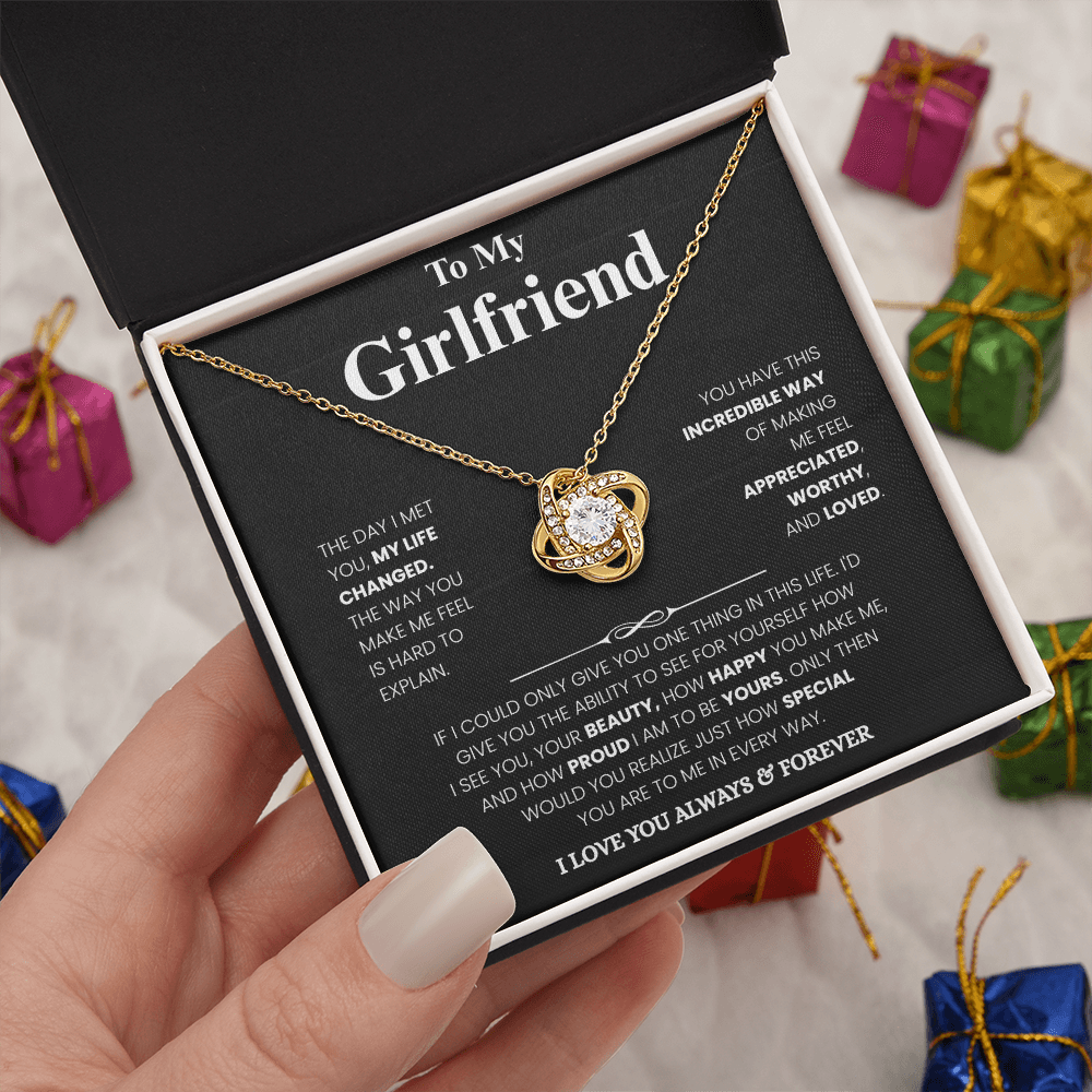 Girlfriend Love Message Pendant Set