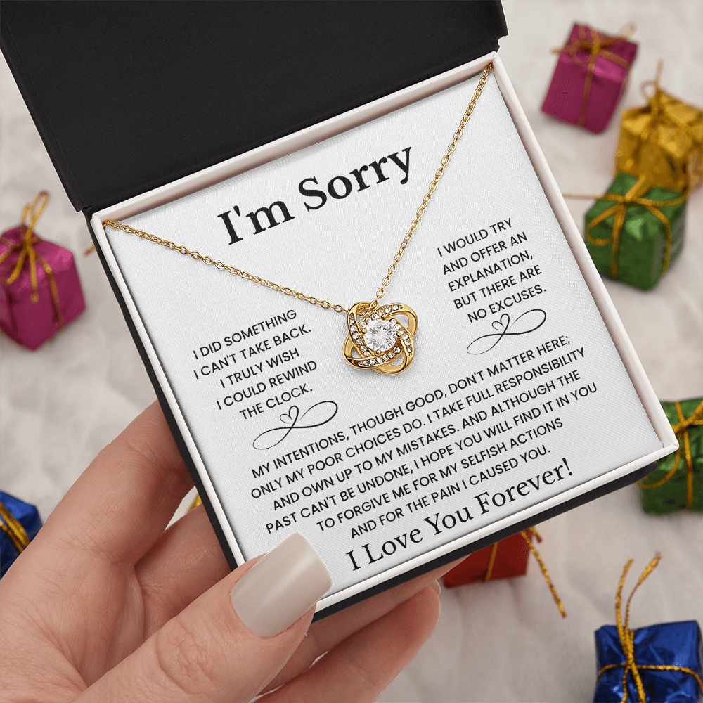 I'm Sorry Love Necklace Gift for Her