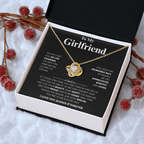 Girlfriend Love Message Pendant Set