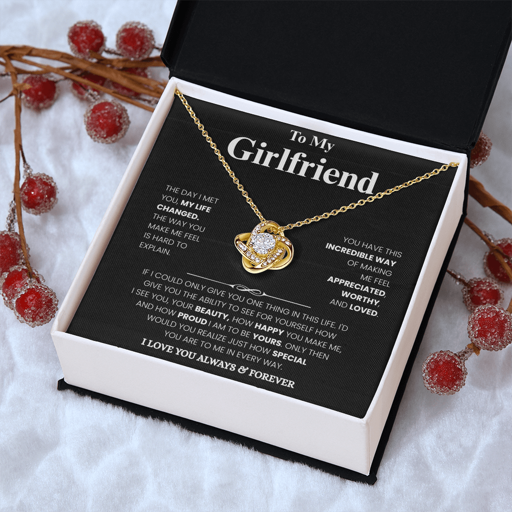 Girlfriend Love Message Pendant Set