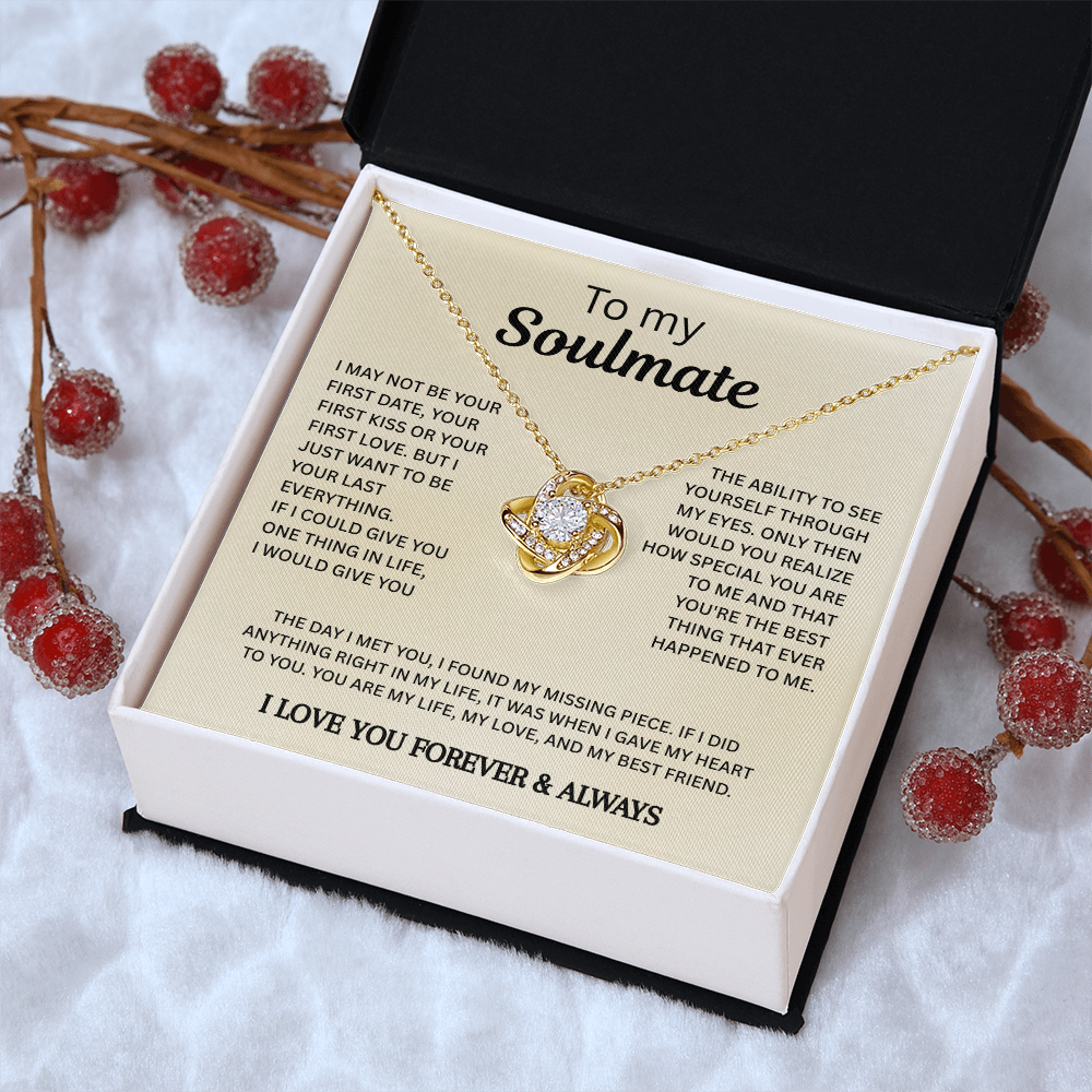 Soulmate Love Necklace Gift for Her