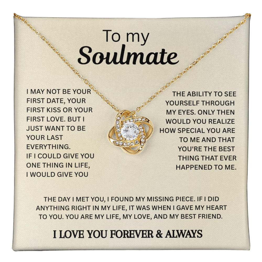 Soulmate Love Necklace Gift for Her
