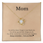 Mom Necklace Gift with Love Message