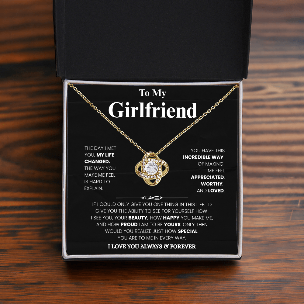 Girlfriend Love Message Pendant Set
