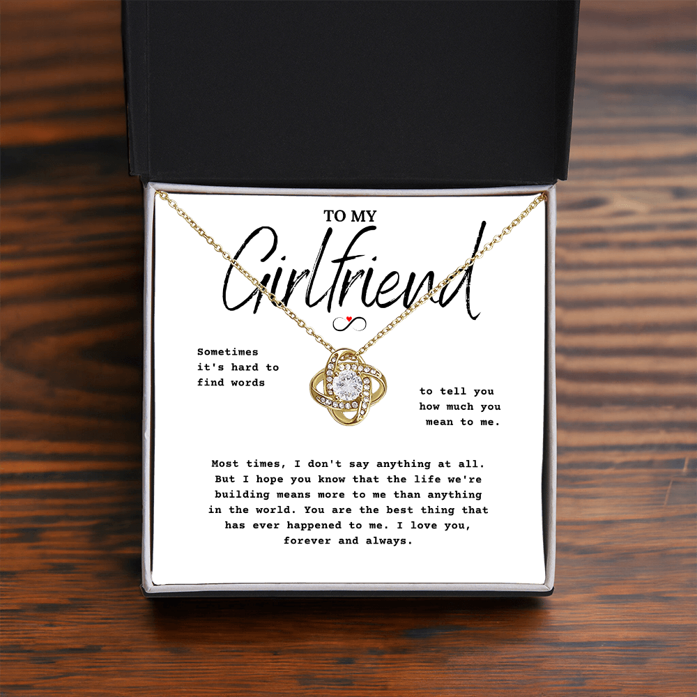 To My Girlfriend Love Jewelry Gift