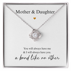 Mother Daughter Heart Necklace Gift