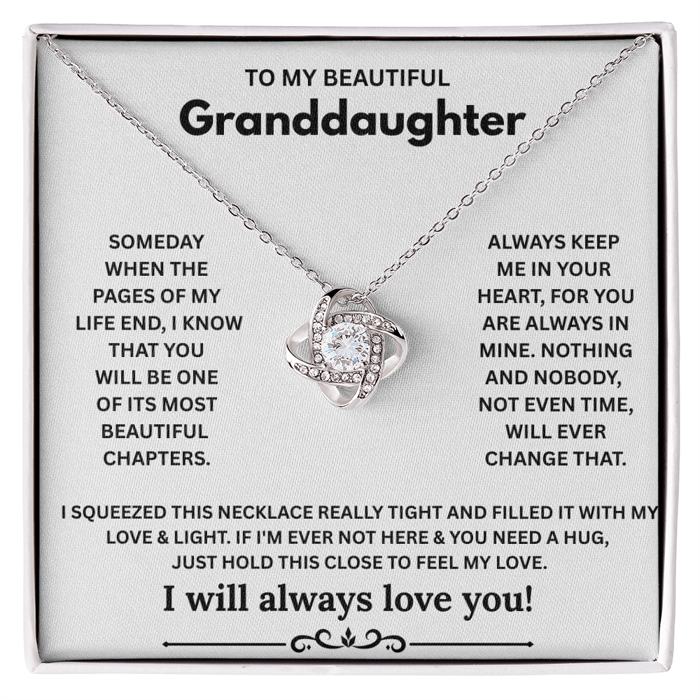 To My Granddaughter Heartfelt Gift