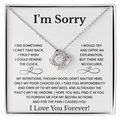 I'm Sorry Love Necklace Gift for Her