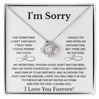 I'm Sorry Love Necklace Gift for Her