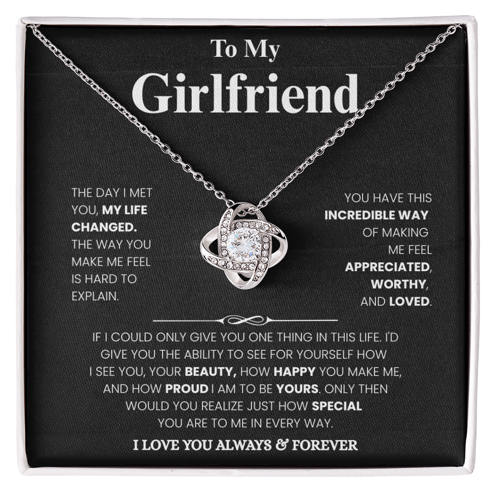 Girlfriend Love Message Pendant Set