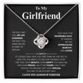 Girlfriend Love Message Pendant Set