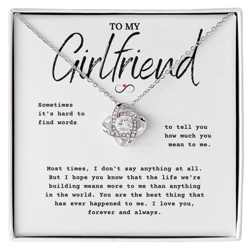 To My Girlfriend Love Jewelry Gift