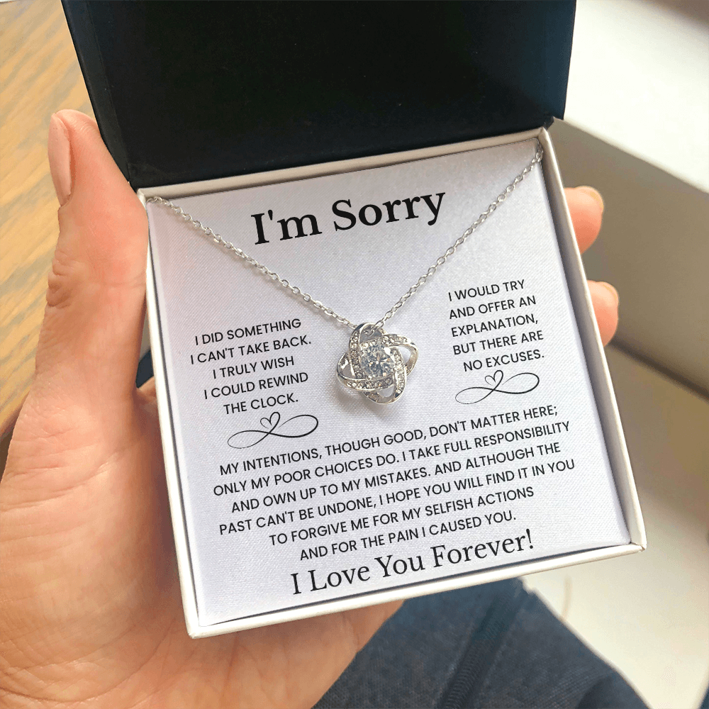 I'm Sorry Love Necklace Gift for Her