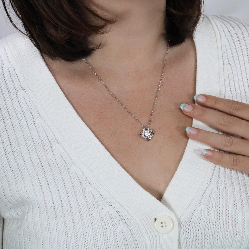 To My Wife Love Knot Necklace Gift!