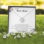 Best Mom Floral Necklace Gift