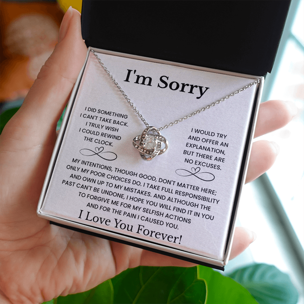 I'm Sorry Love Necklace Gift for Her