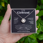 Girlfriend Love Message Pendant Set
