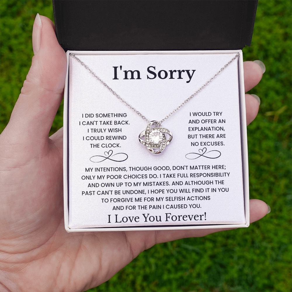 I'm Sorry Love Necklace Gift for Her