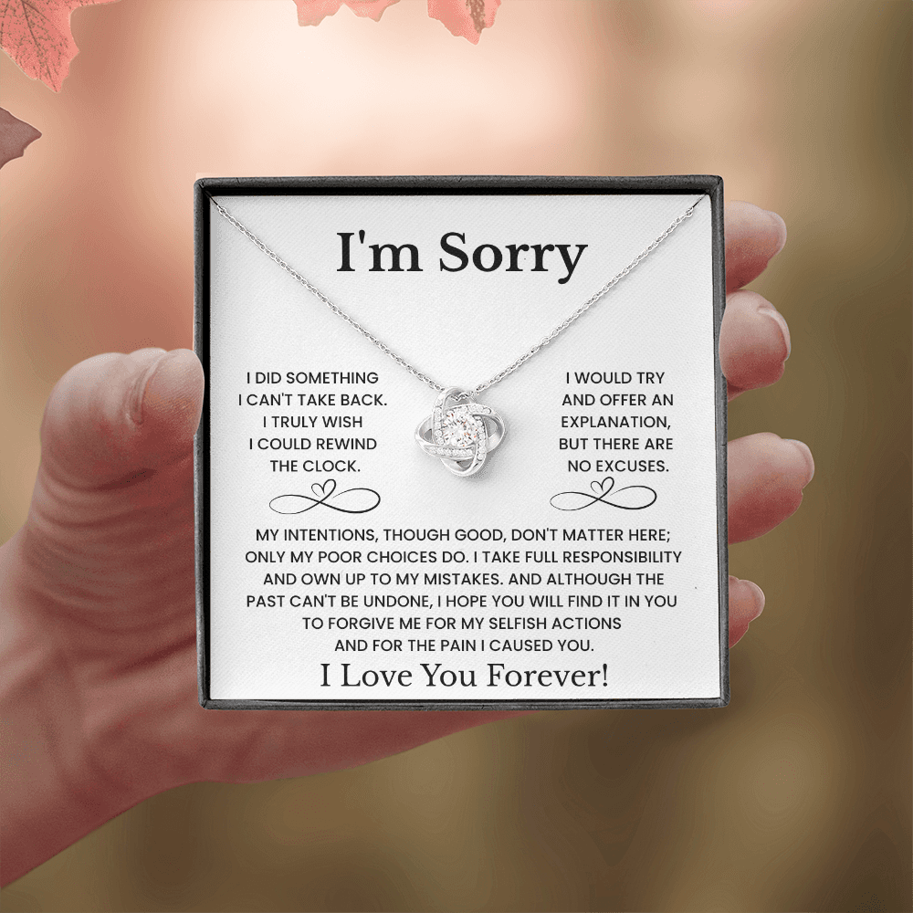 I'm Sorry Love Necklace Gift for Her