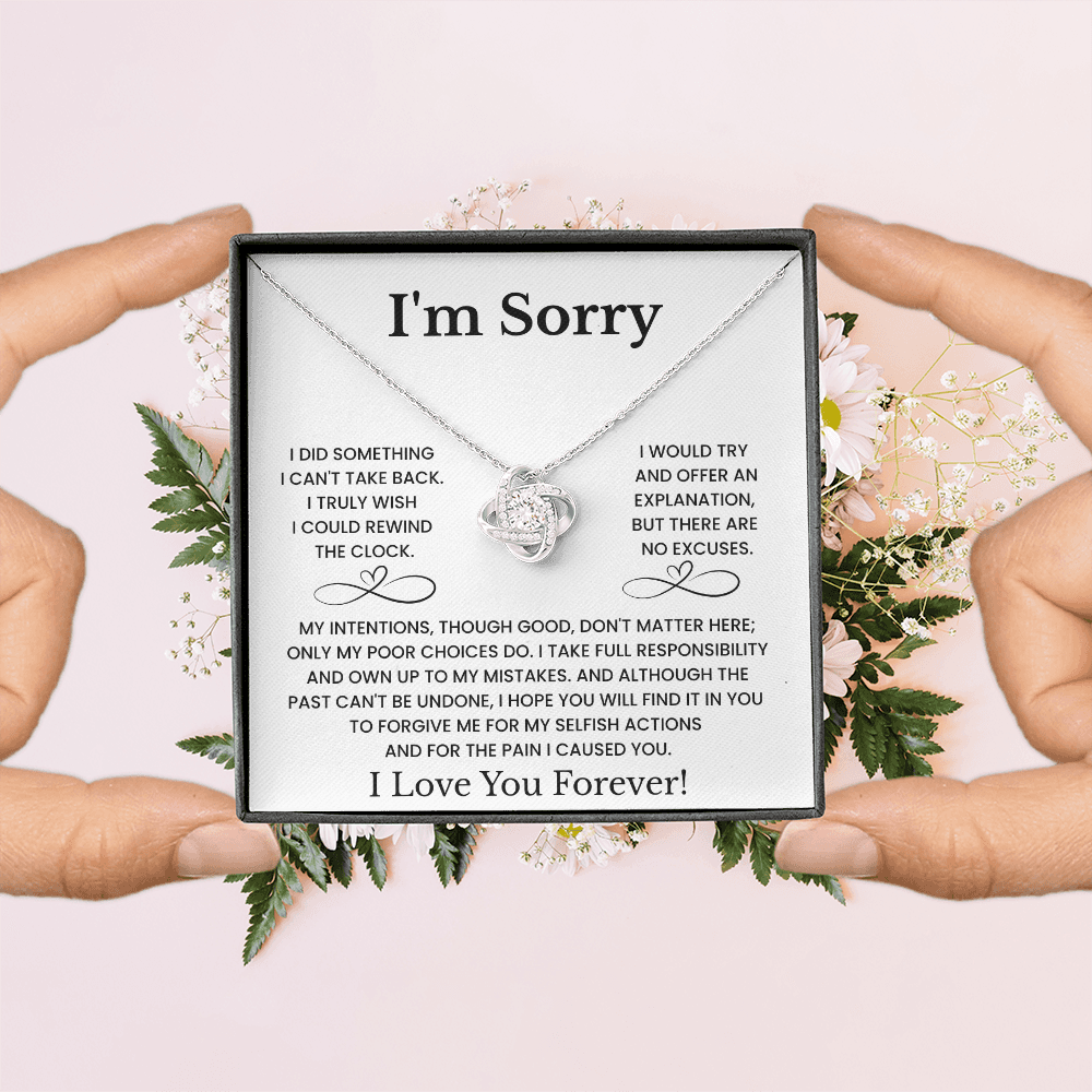 I'm Sorry Love Necklace Gift for Her