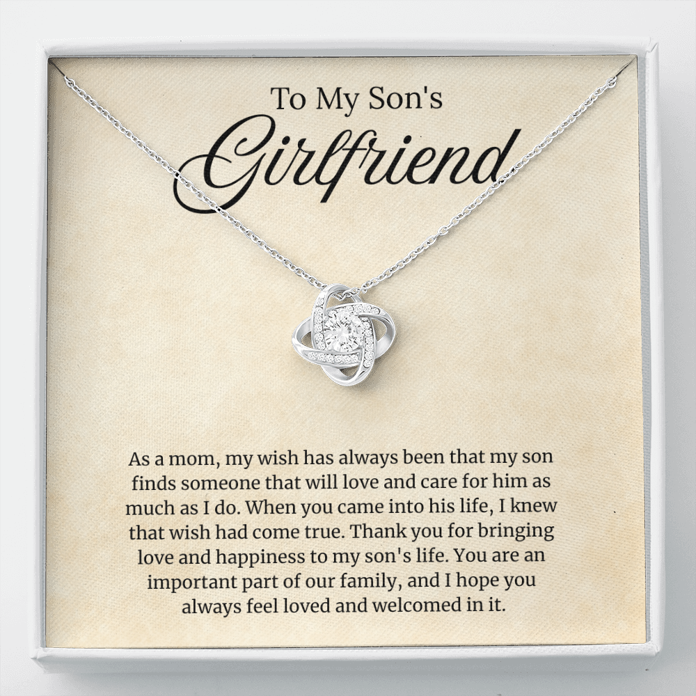 Son's Girlfriend Love Jewelry Gifts