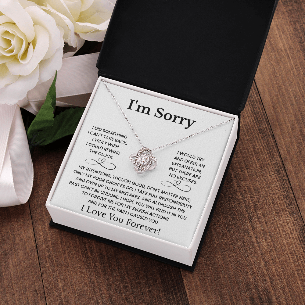 I'm Sorry Love Necklace Gift for Her