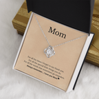 Mom Necklace Gift with Love Message